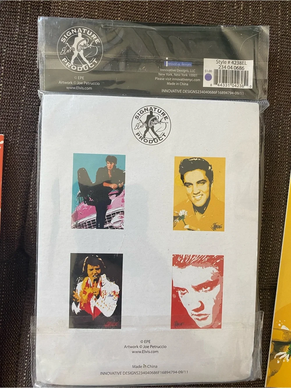 Multicolor Elvis Pop Art Blank Card Set New